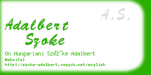 adalbert szoke business card